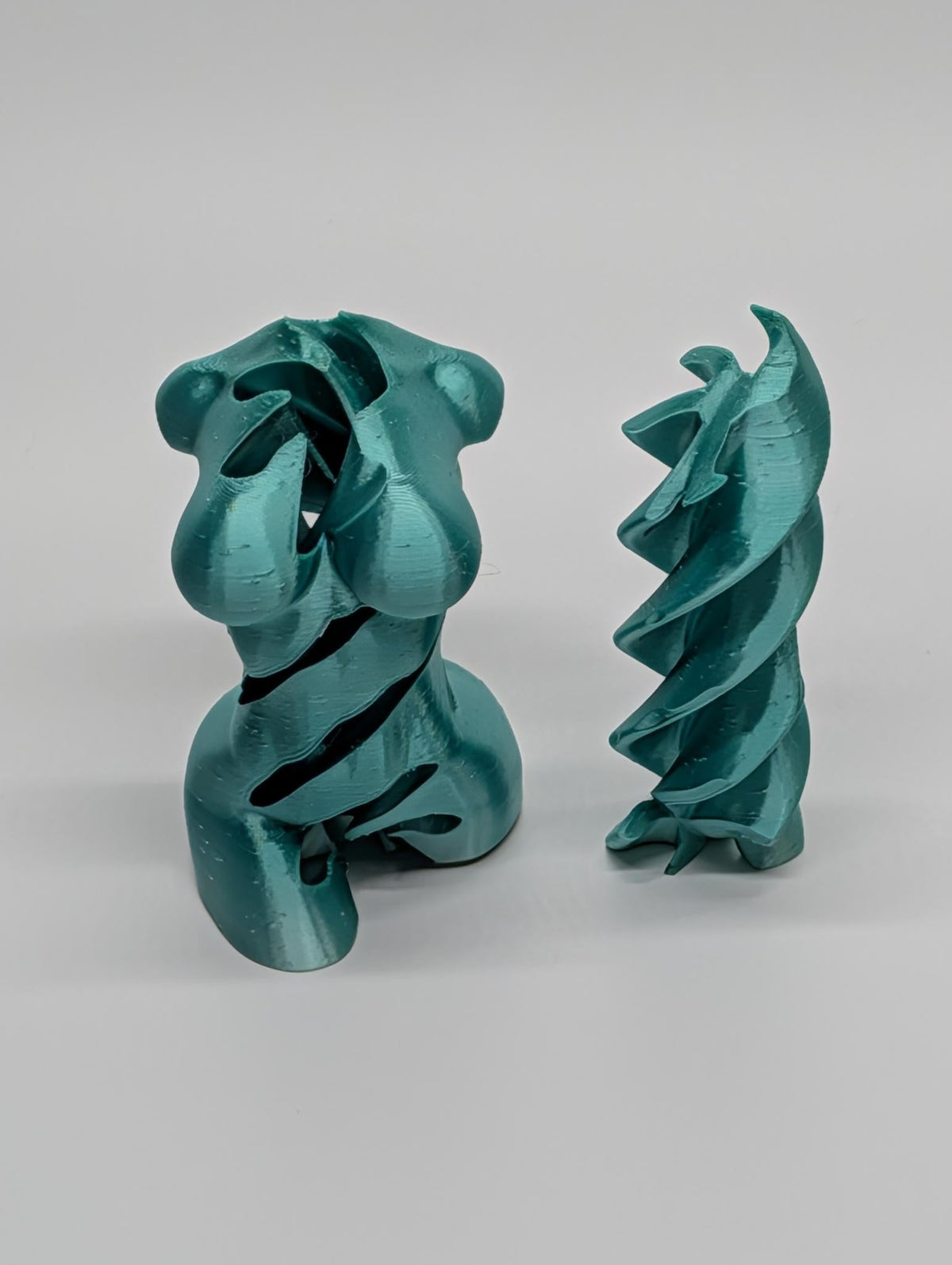 "Head Over Heels" — Modular Torso Fidget Sculpture | 3D Printed Swappable Head Desk Art
