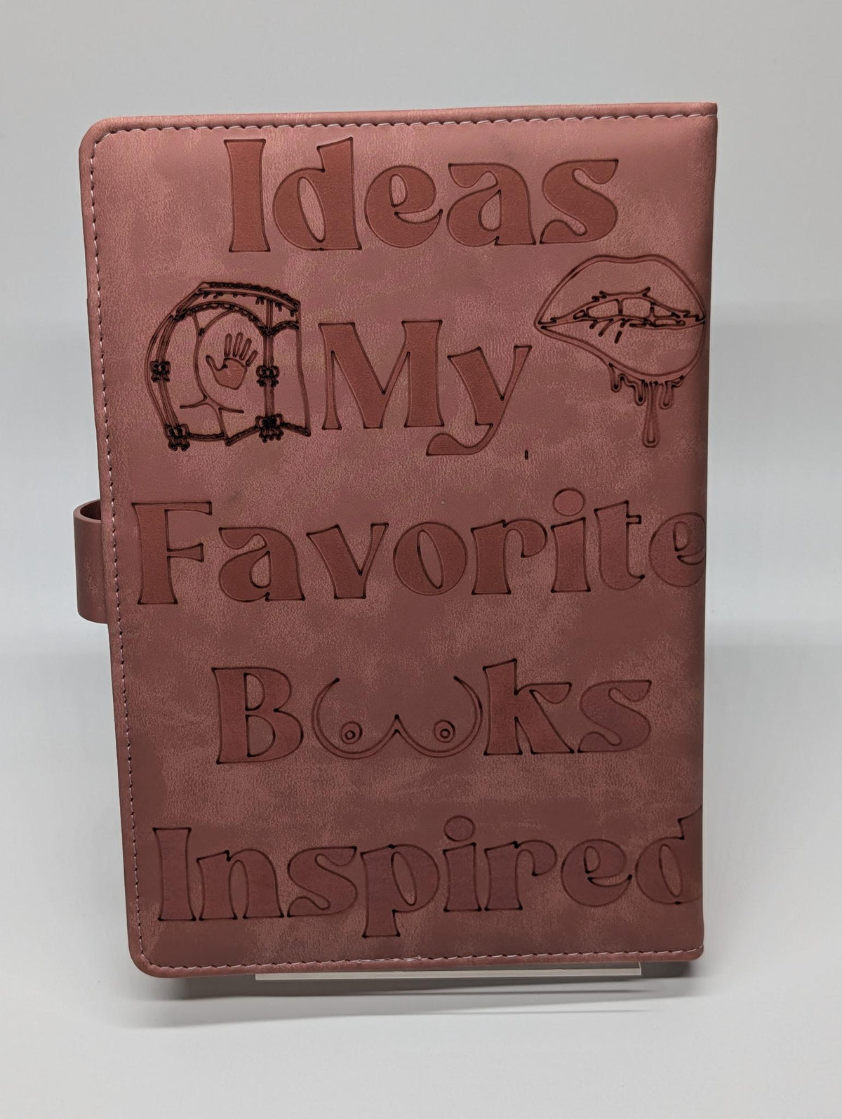 "Ideas My Favorite Books Inspired" — Laser Etched Spicy Reader Journal | Romance Book Lover's Notebook