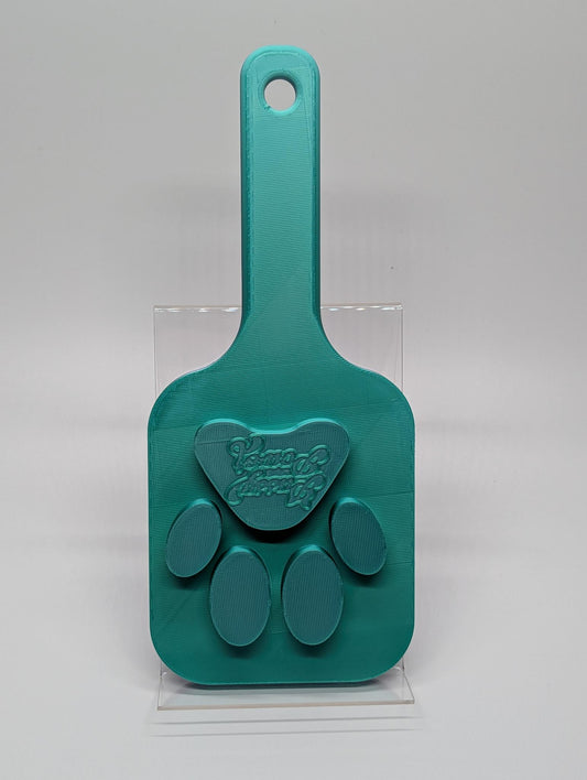 "Paws Up" — 3D Printed Paw Print Paddle | Pet Play Impact Accessory