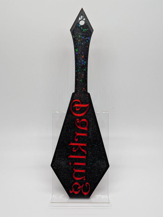 "Egirl Energy" — 3D Printed Glitter Paddle | Gaming Aesthetic Impact Play Accessory