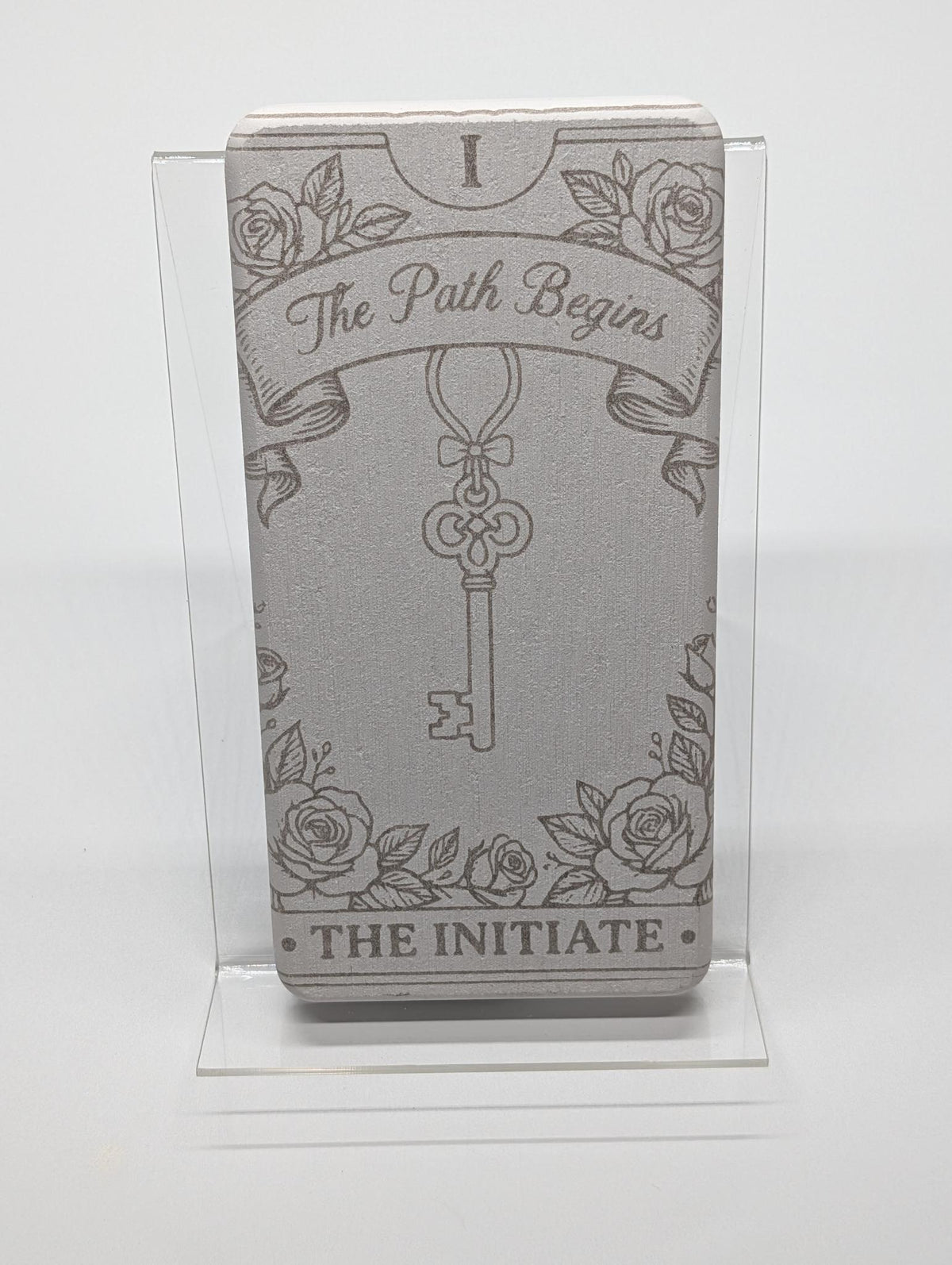 "The Path Begins" — Laser Etched Initiate Plaque | Polyamory Relationship Journey Decor