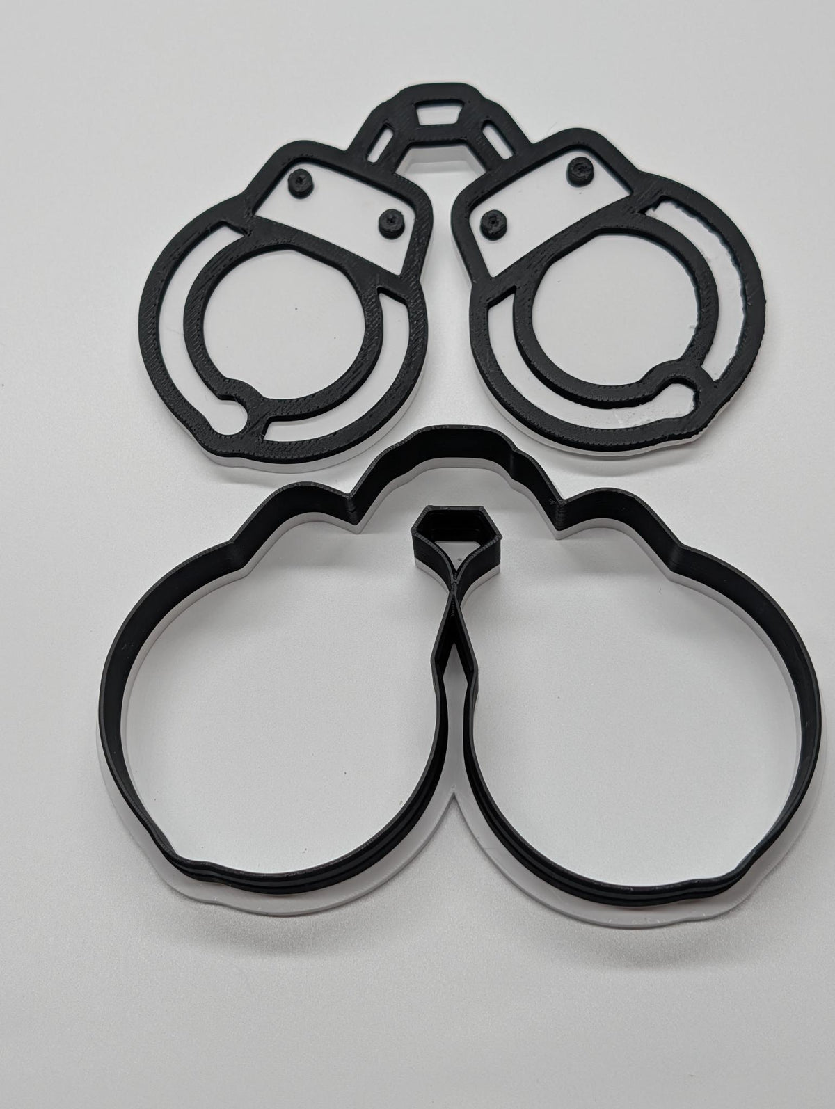 "Cuffed & Creamed" — 3D Printed Handcuff Cookie Cutter | Kinky Baking Mold