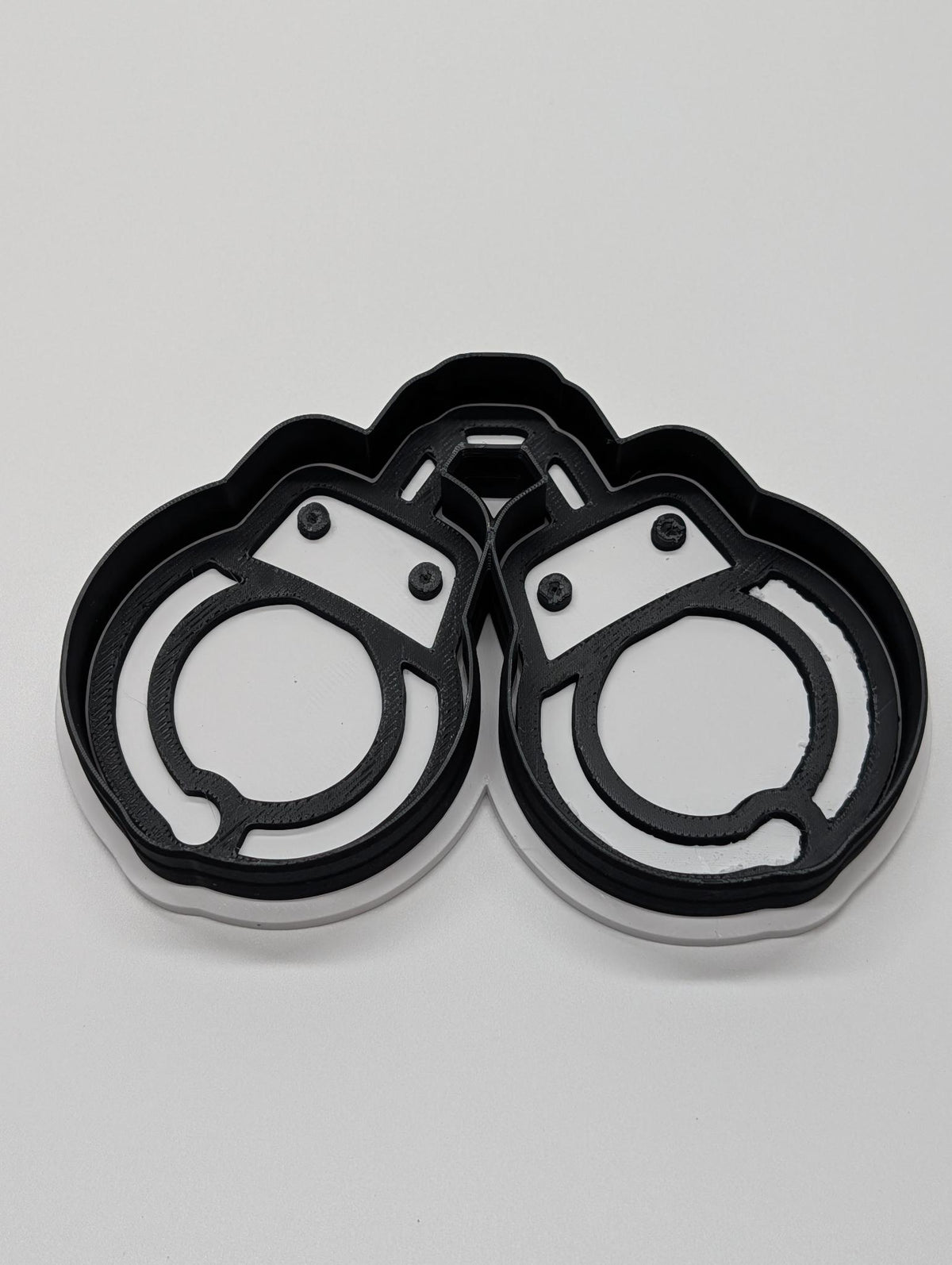 "Cuffed & Creamed" — 3D Printed Handcuff Cookie Cutter | Kinky Baking Mold