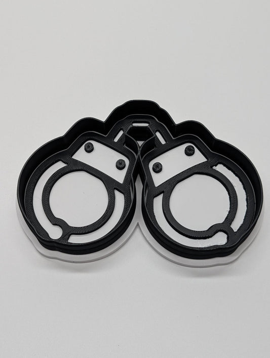 "Cuffed & Creamed" — 3D Printed Handcuff Cookie Cutter | Kinky Baking Mold