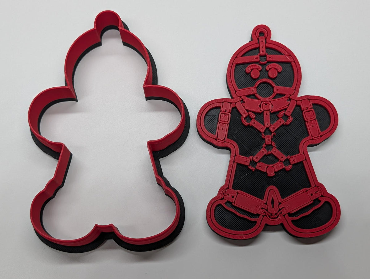 "Tied Up Ginger" — 3D Printed Shibari Cookie Cutter | Kinky Gingerbread Baking Mold