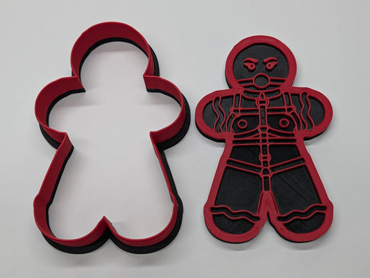 "Tied Up Ginger" — 3D Printed Shibari Cookie Cutter | Kinky Gingerbread Baking Mold