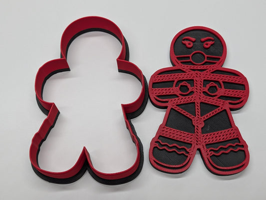 "Gingerbread Bound" — 3D Printed Shibari Cookie Cutter | Kinky Gingerbread Person Baking Mold