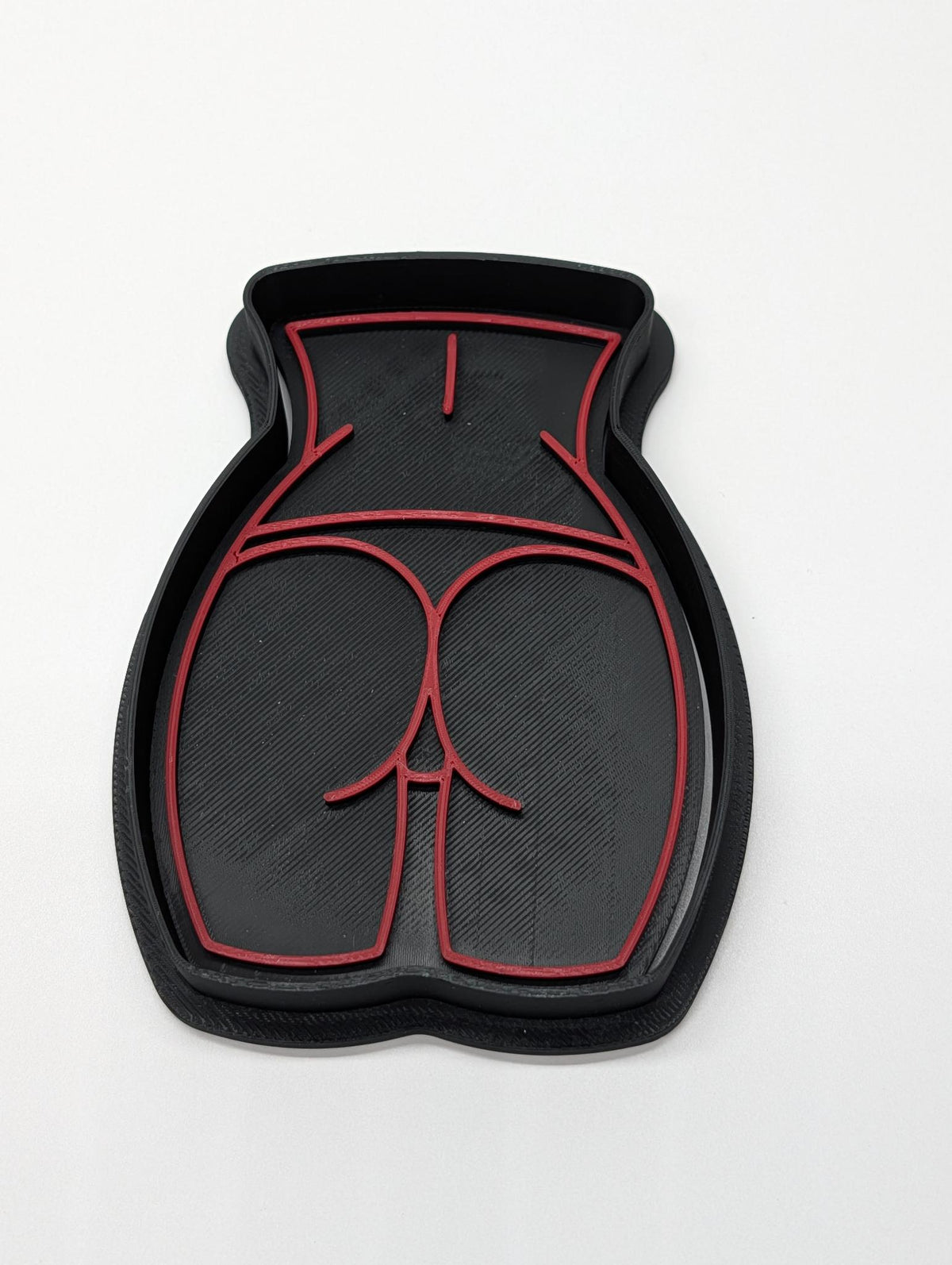 "Baked with Curves" — 3D Printed Silhouette Cookie Cutter | Dual-Piece Embossing Set