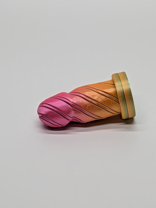 "Twist & Shout" — 3D Printed Spiral Fidget Sculpture | Color-Changing Desk Art & Handheld Toy